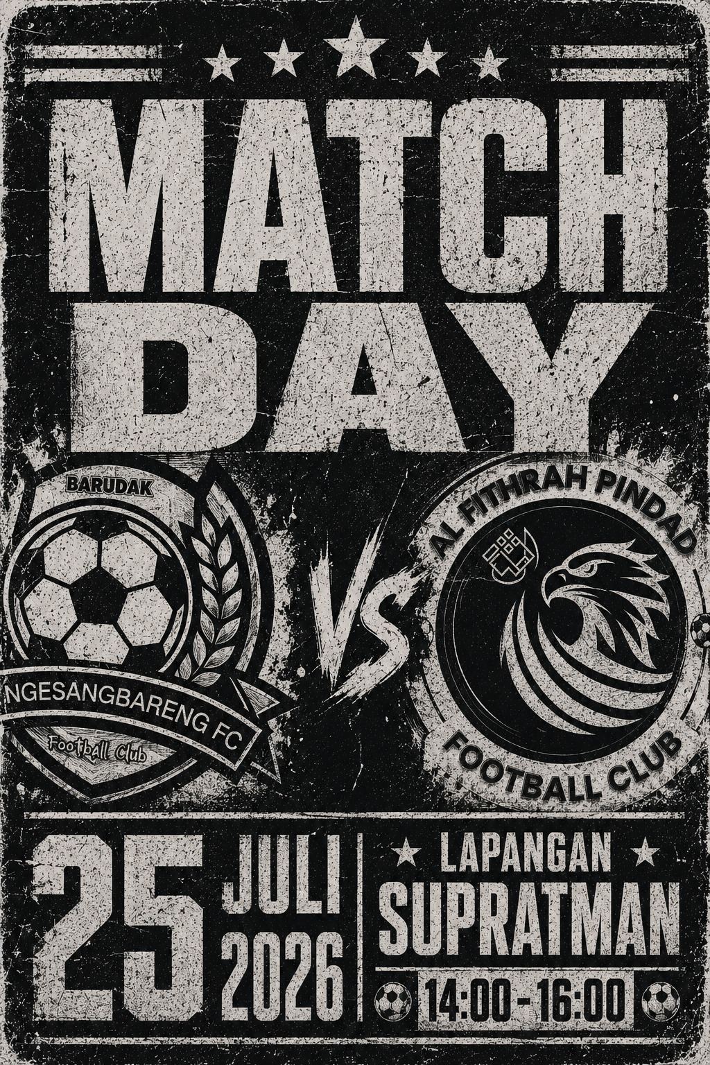 Foto ⚽ MATCH DAY ⚽ Sabtu, 25 Juli 2026